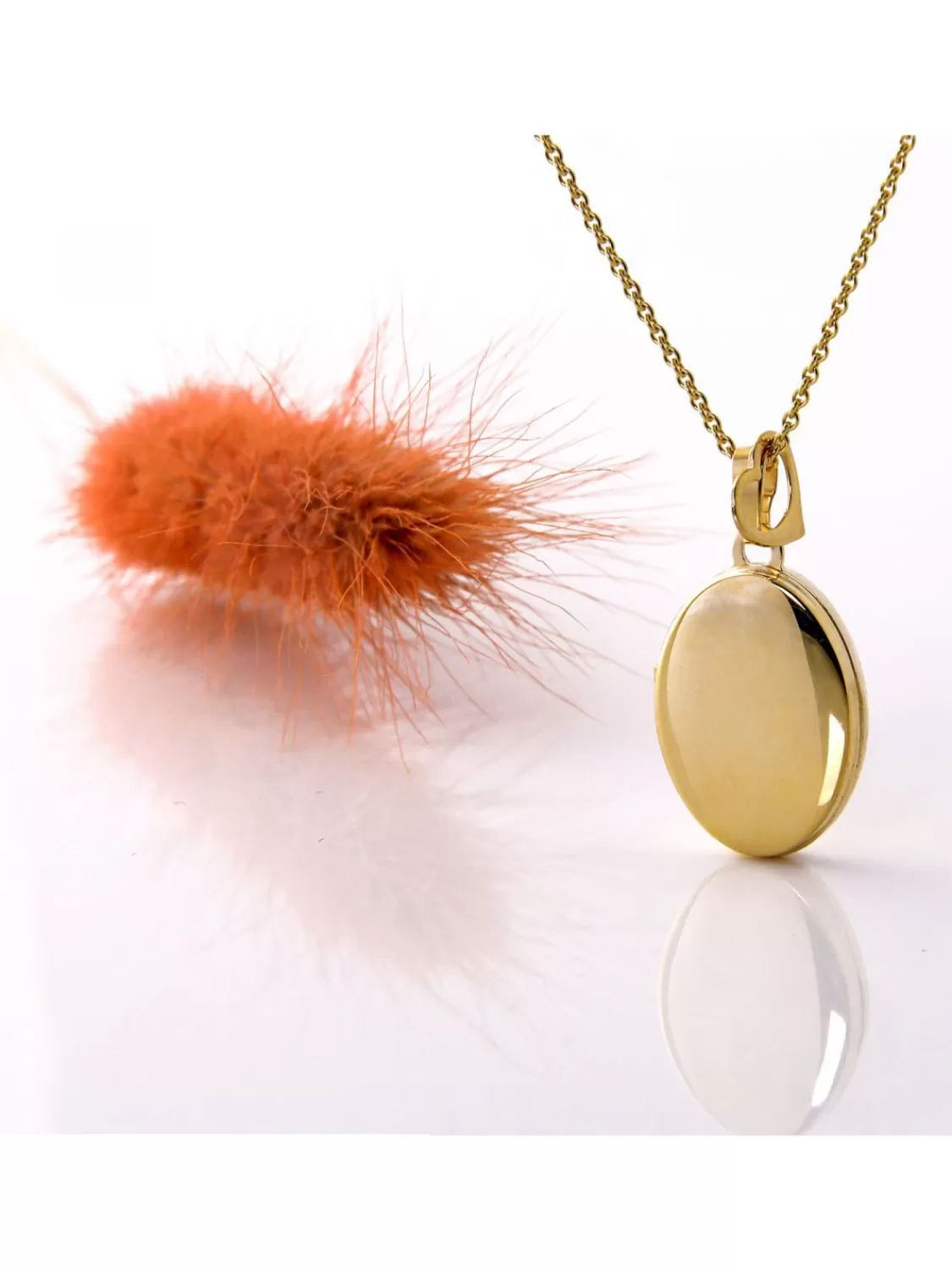 Acalee Halskette Mit Medaillon Und Herzchen Anhanger Gold 333 / 8K | Damenschmuck
