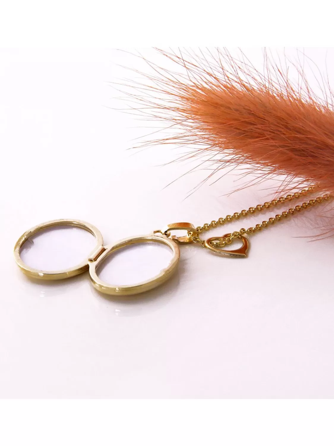 Acalee Halskette Mit Medaillon Und Herzchen Anhanger Gold 333 / 8K | Damenschmuck