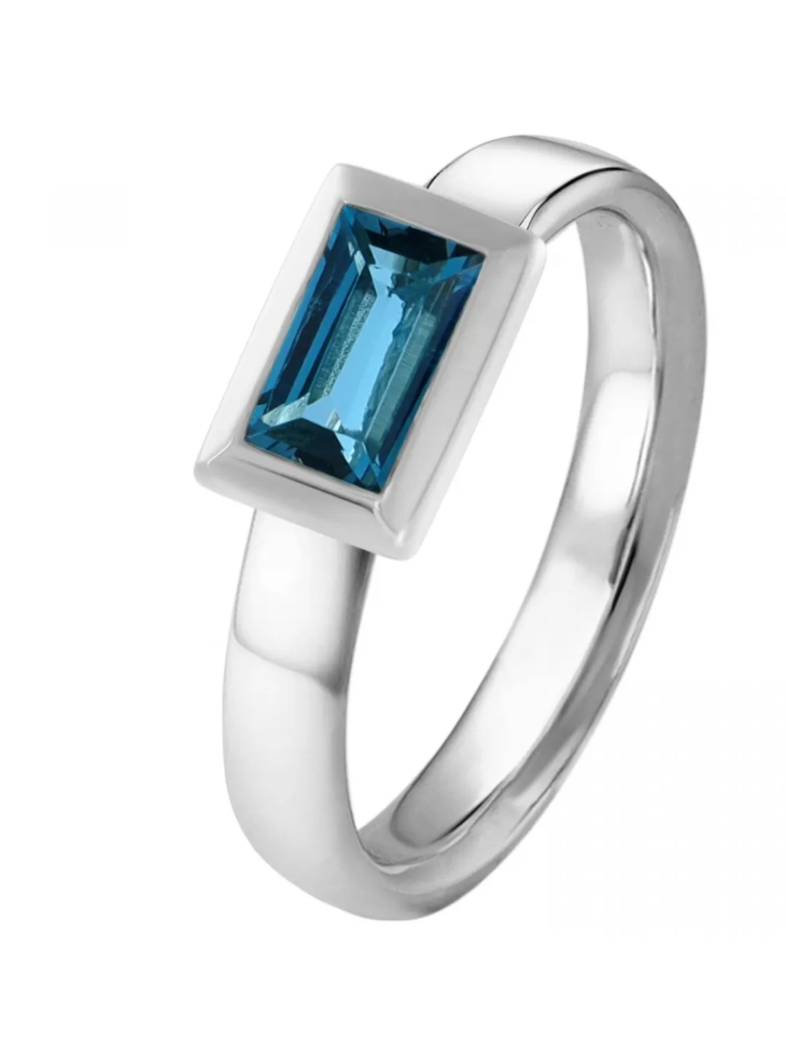 Acalee Topas Ring Weisgold 333 / 8K Topas London Blau | Damenschmuck