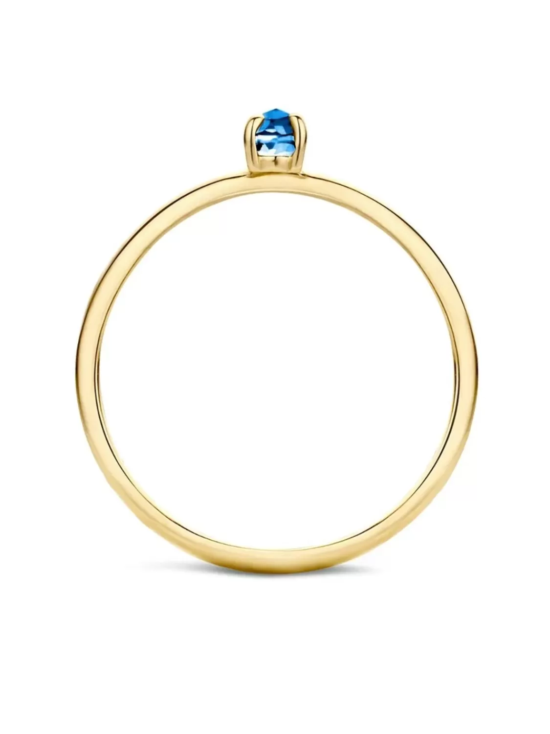 Blush Damen Gold-Ring 585 Mit Blauem Topas | Damenschmuck