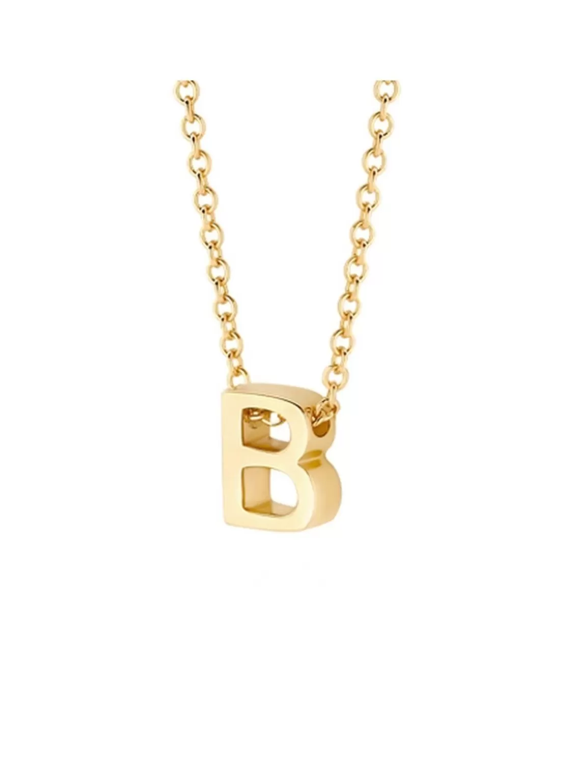 Blush Damen-Kette 585 Gold Buchstabe B | Damenschmuck