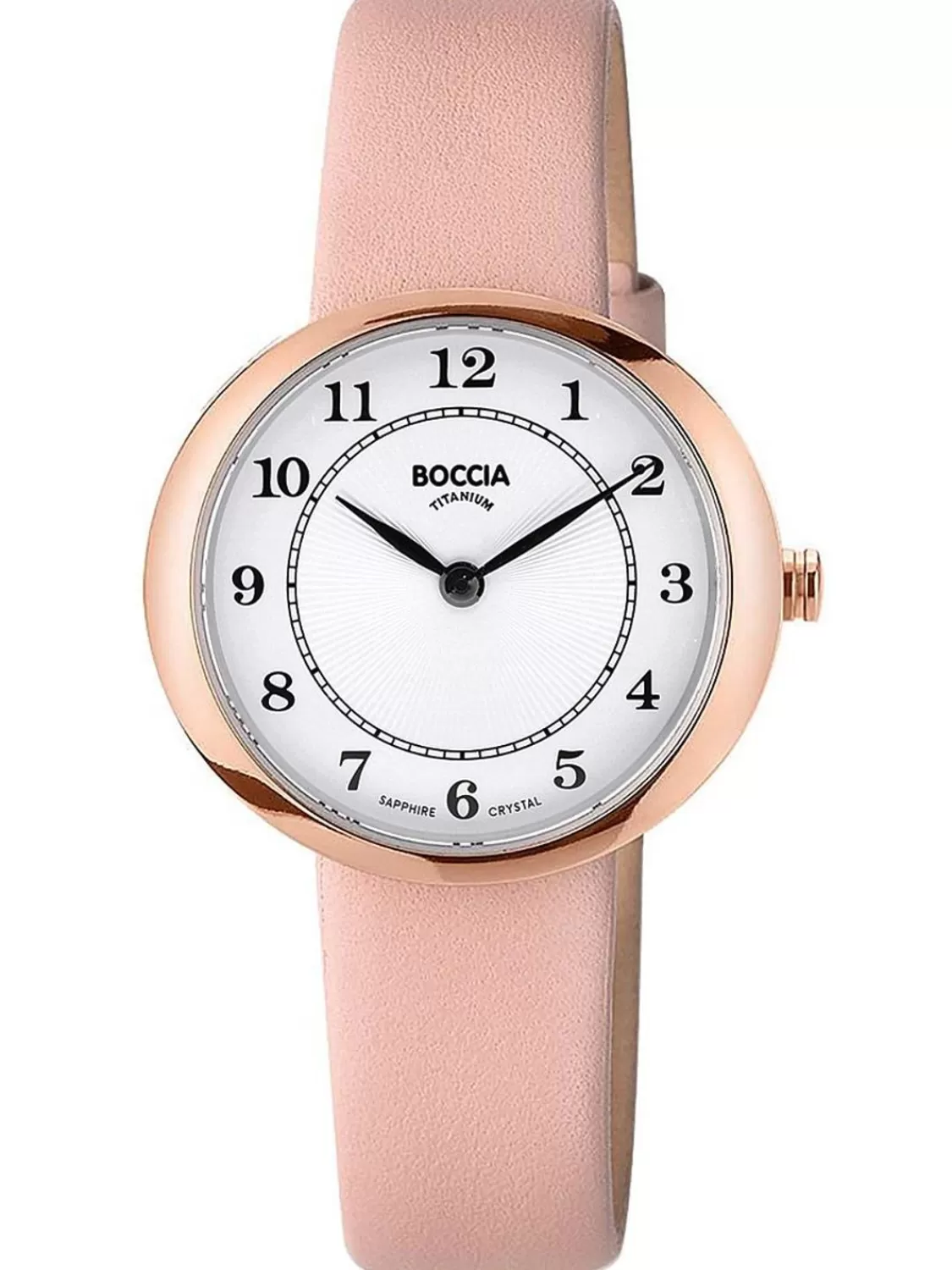 Boccia Damen-Armbanduhr Titan Rosafarben | Damenuhren