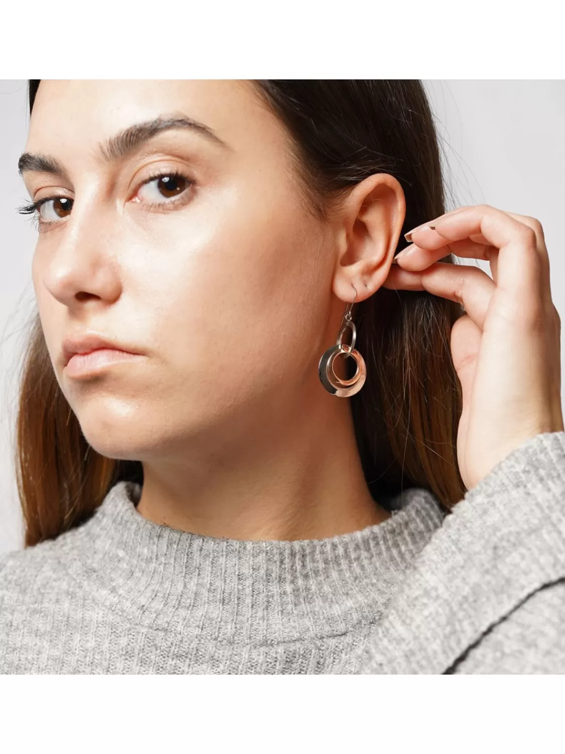 Boccia Titan Damen-Ohrringe Ohrhanger Bicolor Rosegold | Damenschmuck