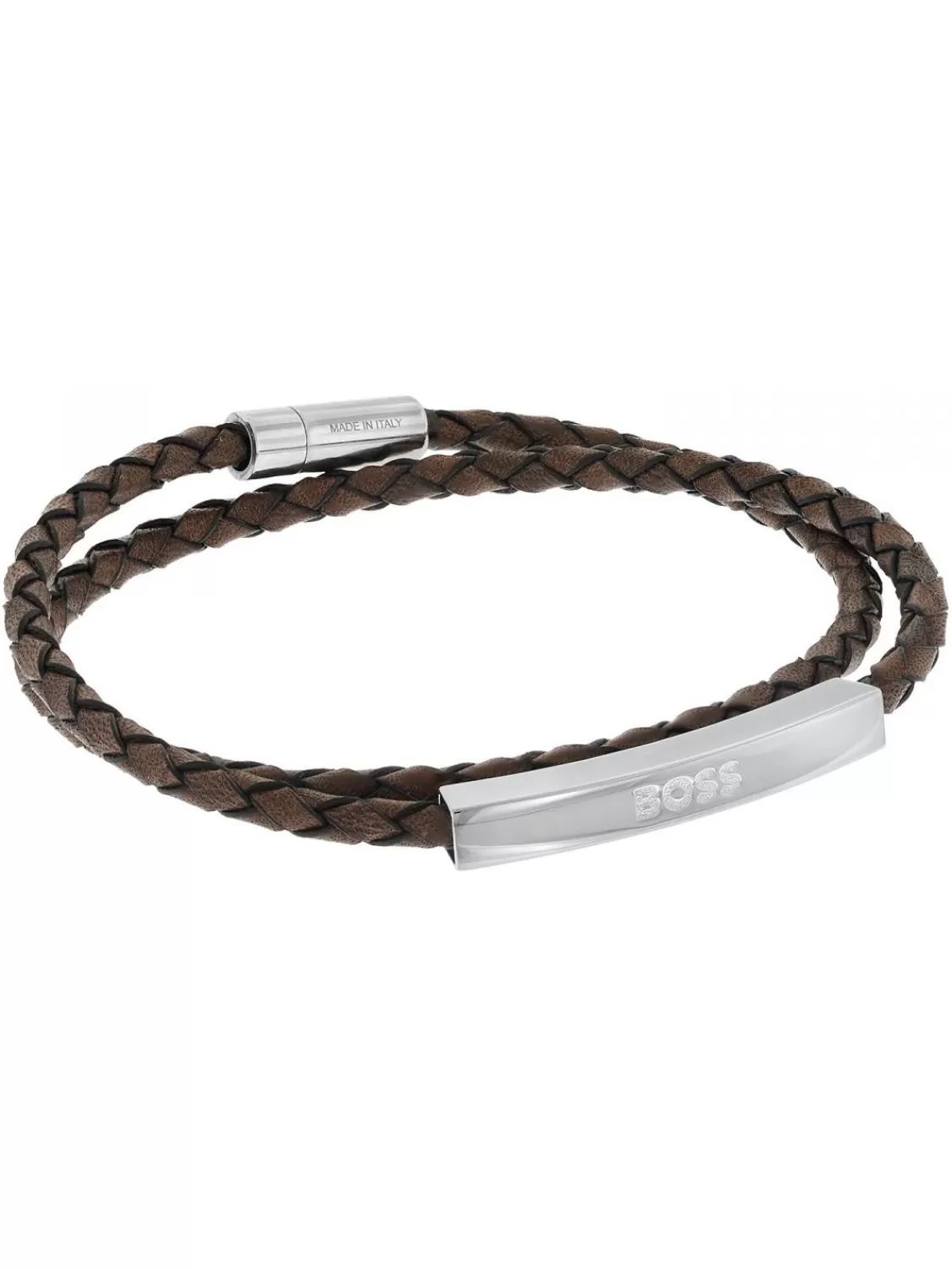 BOSS Herren Leder-Armband Brian Braun | Herrenschmuck