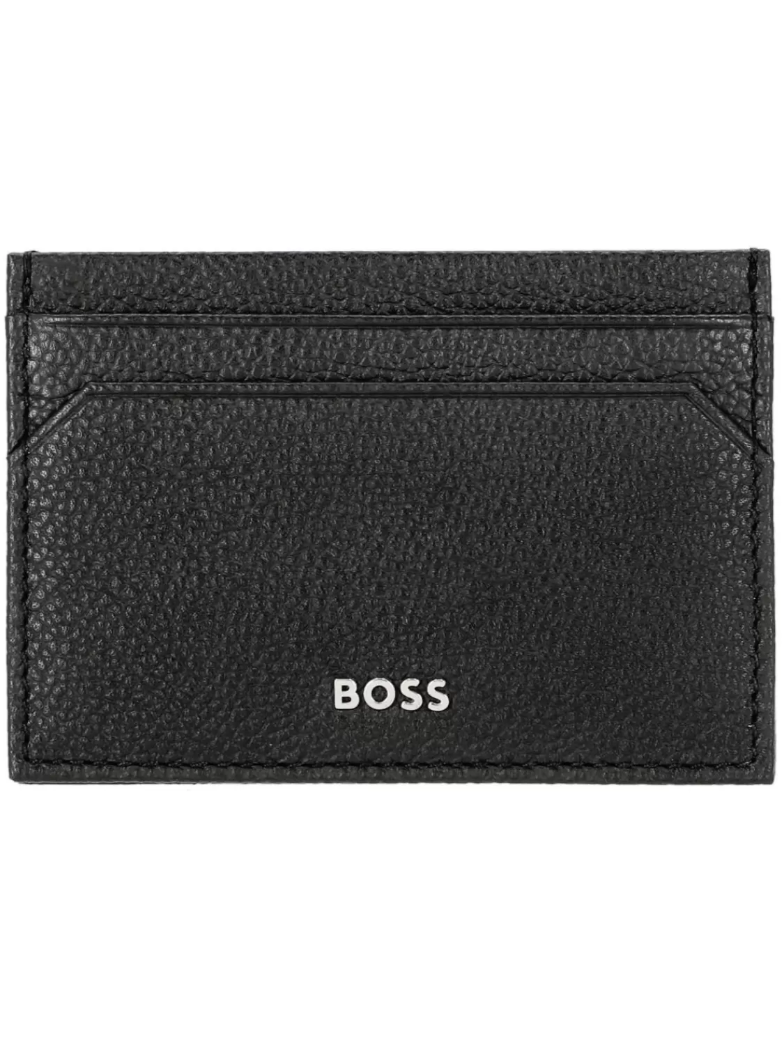 BOSS Kreditkarten-Etui Leder Schwarz Highway | Geldbörsen