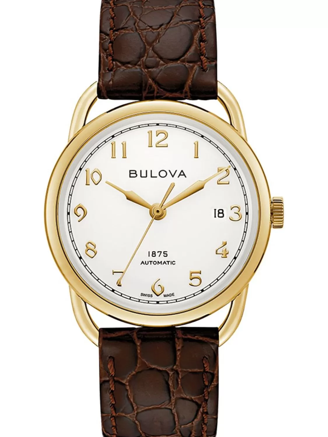 Bulova Armbanduhr Automatik Commodore Braun/Goldfarben Limited Edition | Herrenuhren