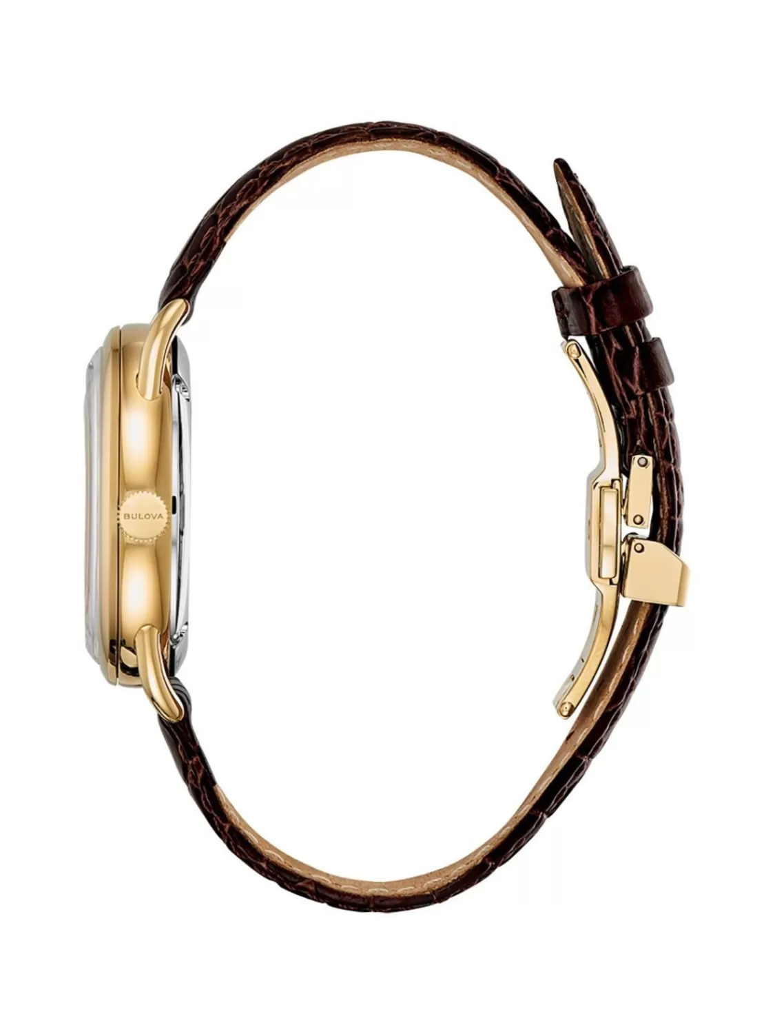 Bulova Armbanduhr Automatik Commodore Braun/Goldfarben Limited Edition | Herrenuhren