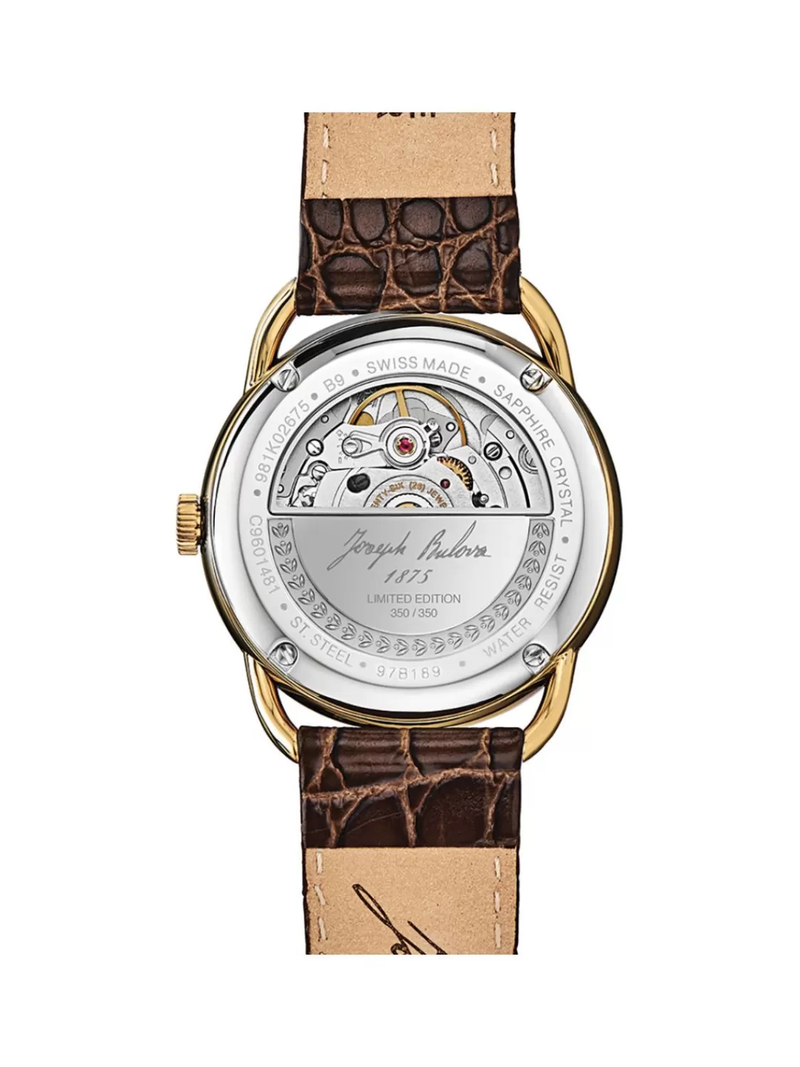 Bulova Armbanduhr Automatik Commodore Braun/Goldfarben Limited Edition | Herrenuhren