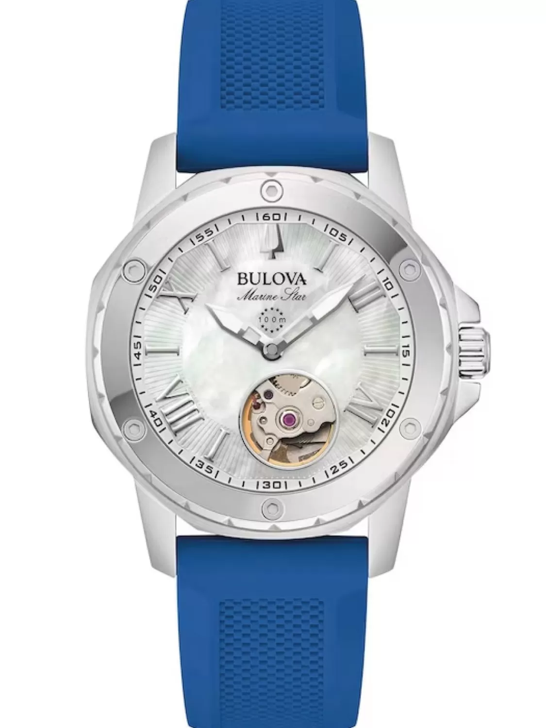 Bulova Damenuhr Automatik Marine Star Blau | Damenuhren