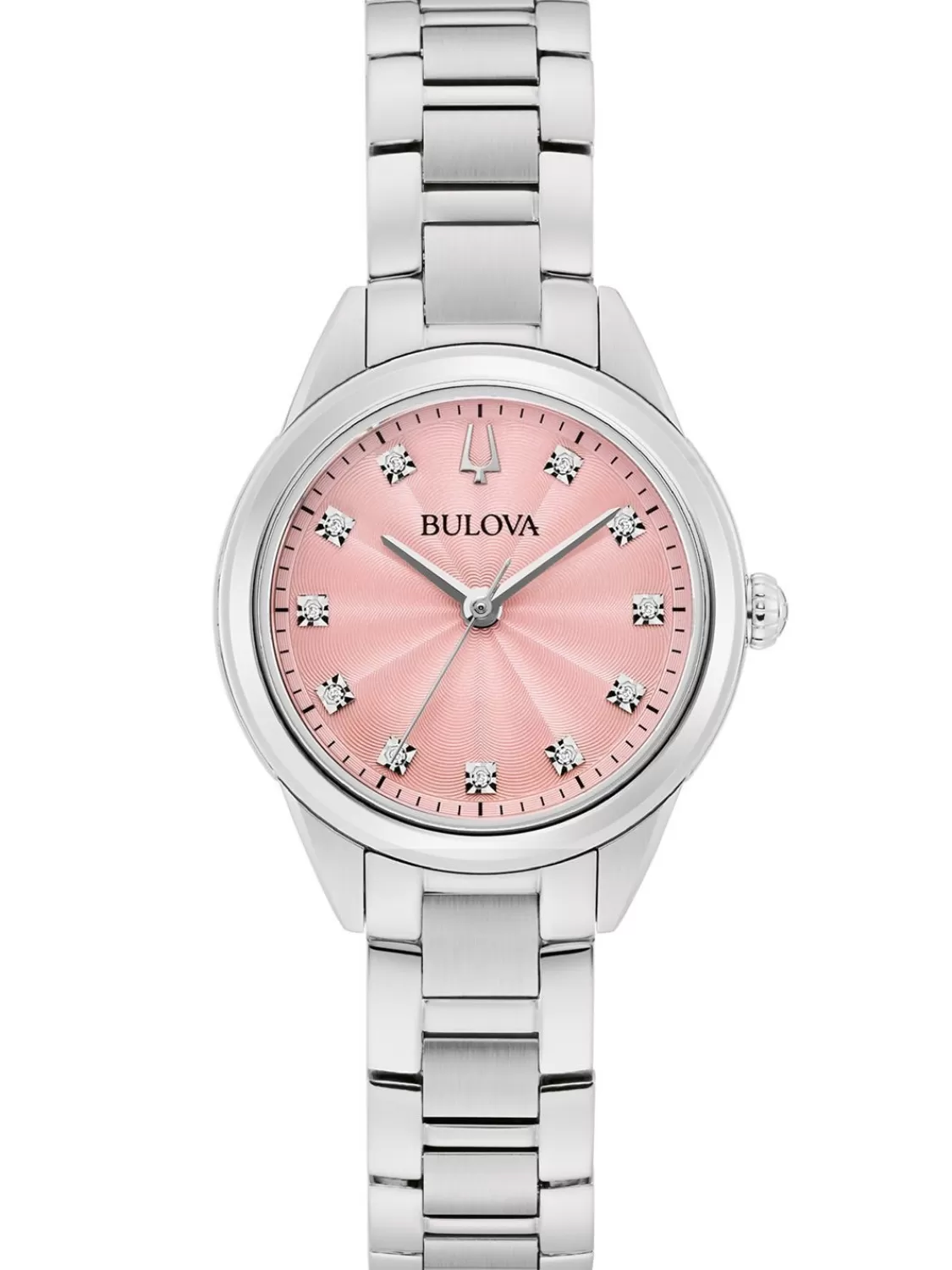 Bulova Damenuhr Quarz Sutton Stahl/Rosa | Damenuhren