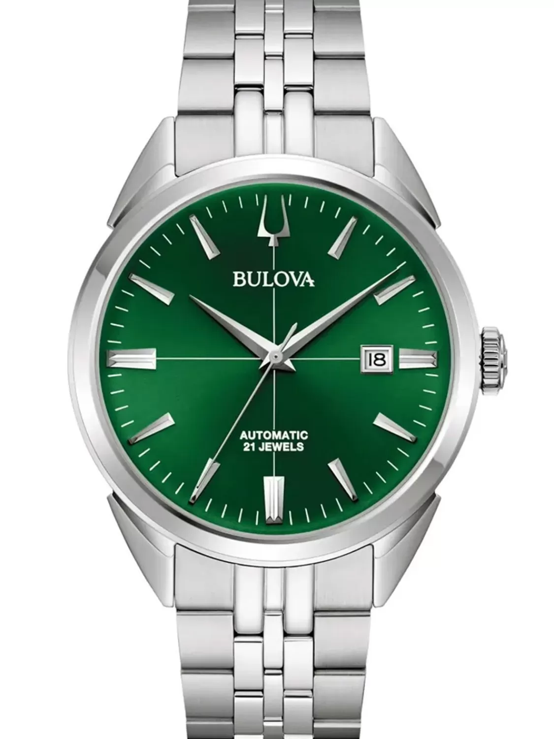 Bulova Herren-Armbanduhr Automatik Sutton Stahl/Grun | Herrenuhren