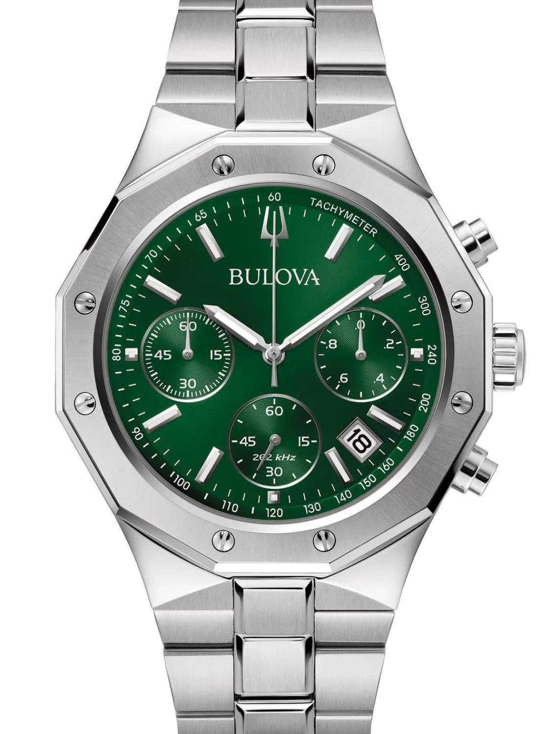 Bulova Herren-Chronograph Misc Classic Stahl/Grun | Herrenuhren