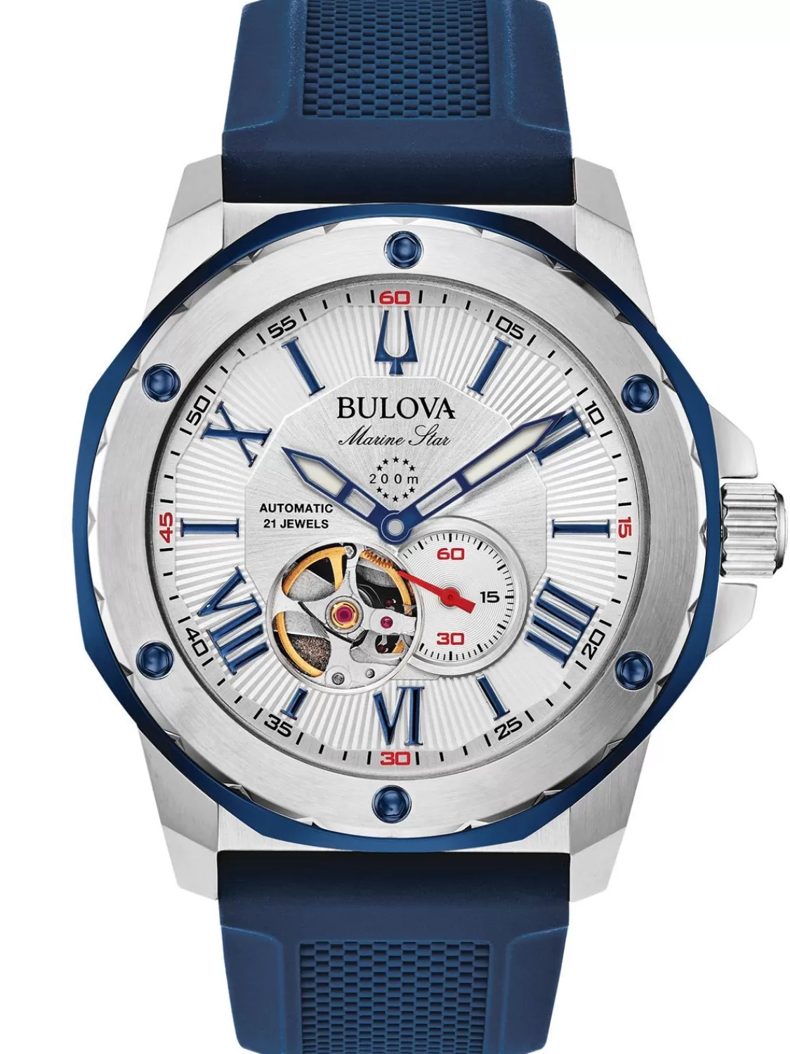 Bulova Herren-Taucheruhr Automatik Marine Star Blau/Silberfarben | Herrenuhren