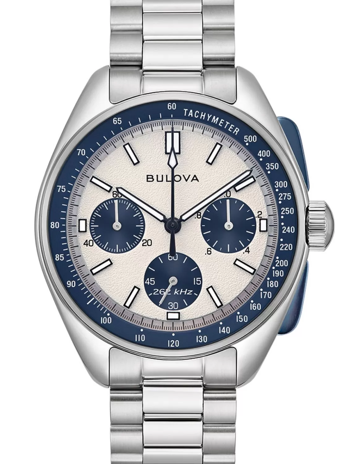 Bulova Herrenuhr Chronograph Lunar Pilot Blau Mit 2 Bandern | Herrenuhren