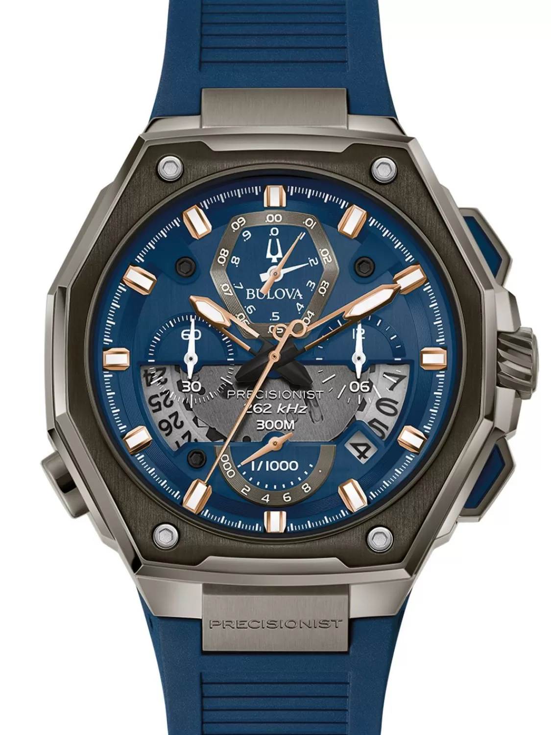 Bulova Herrenuhr Chronograph Precisionist Blau/Grau | Herrenuhren