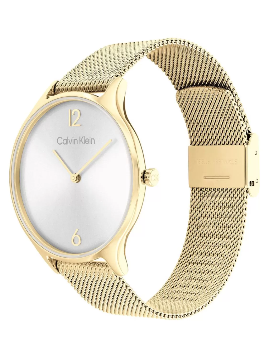 Calvin Klein Damenuhr Timeless Mesh Goldfarben | Damenuhren