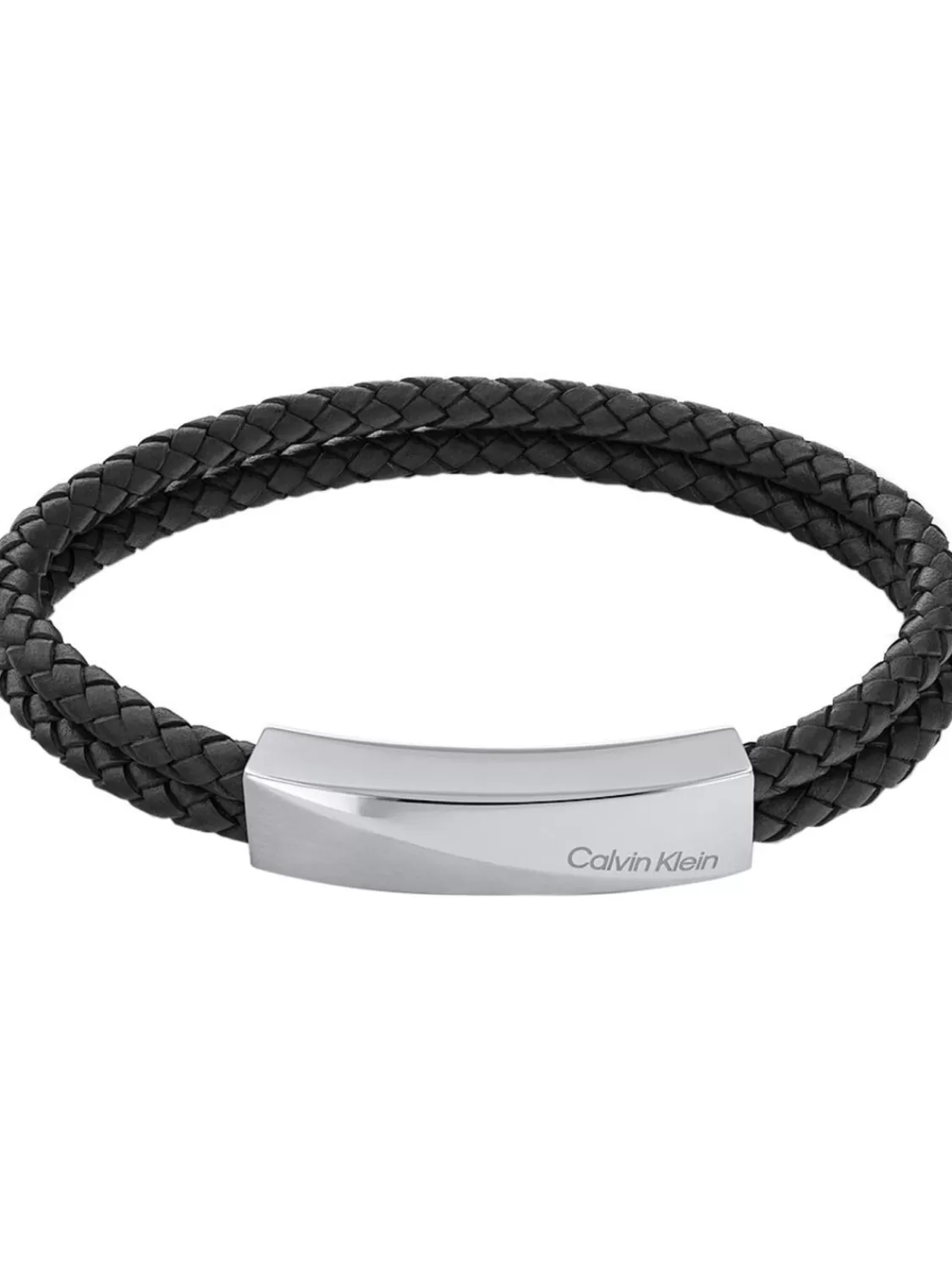 Calvin Klein Herrenarmband Leder Schwarz Edelstahl | Herrenschmuck