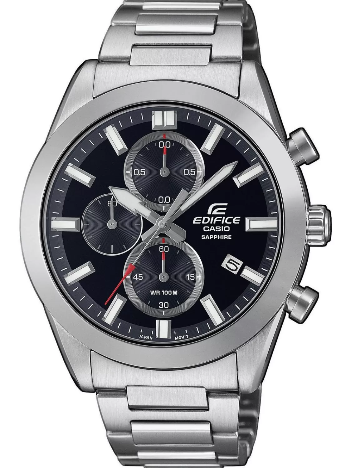 Casio Edifice Chronograph Herrenuhr Stahl/Schwarz | Herrenuhren