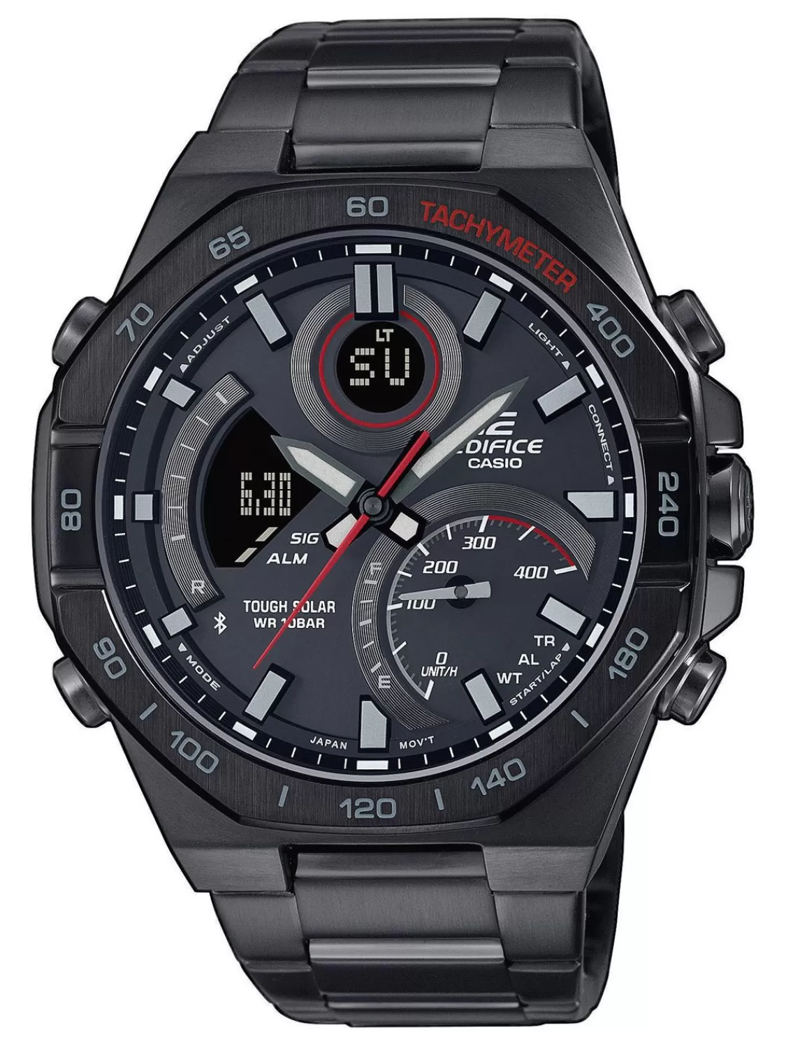 Casio Edifice Herrenarmbanduhr Solar Bluetooth Schwarz | Herrenuhren