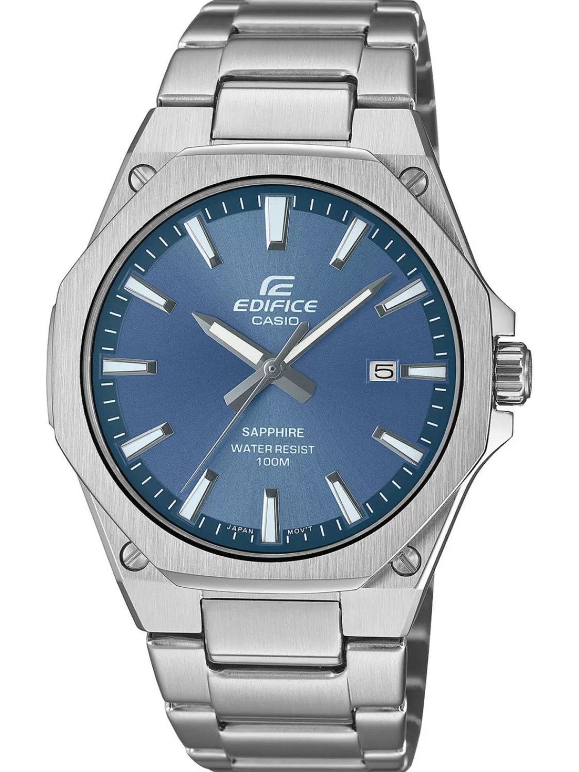 Casio Edifice Herrenarmbanduhr Stahl/Blau | Herrenuhren