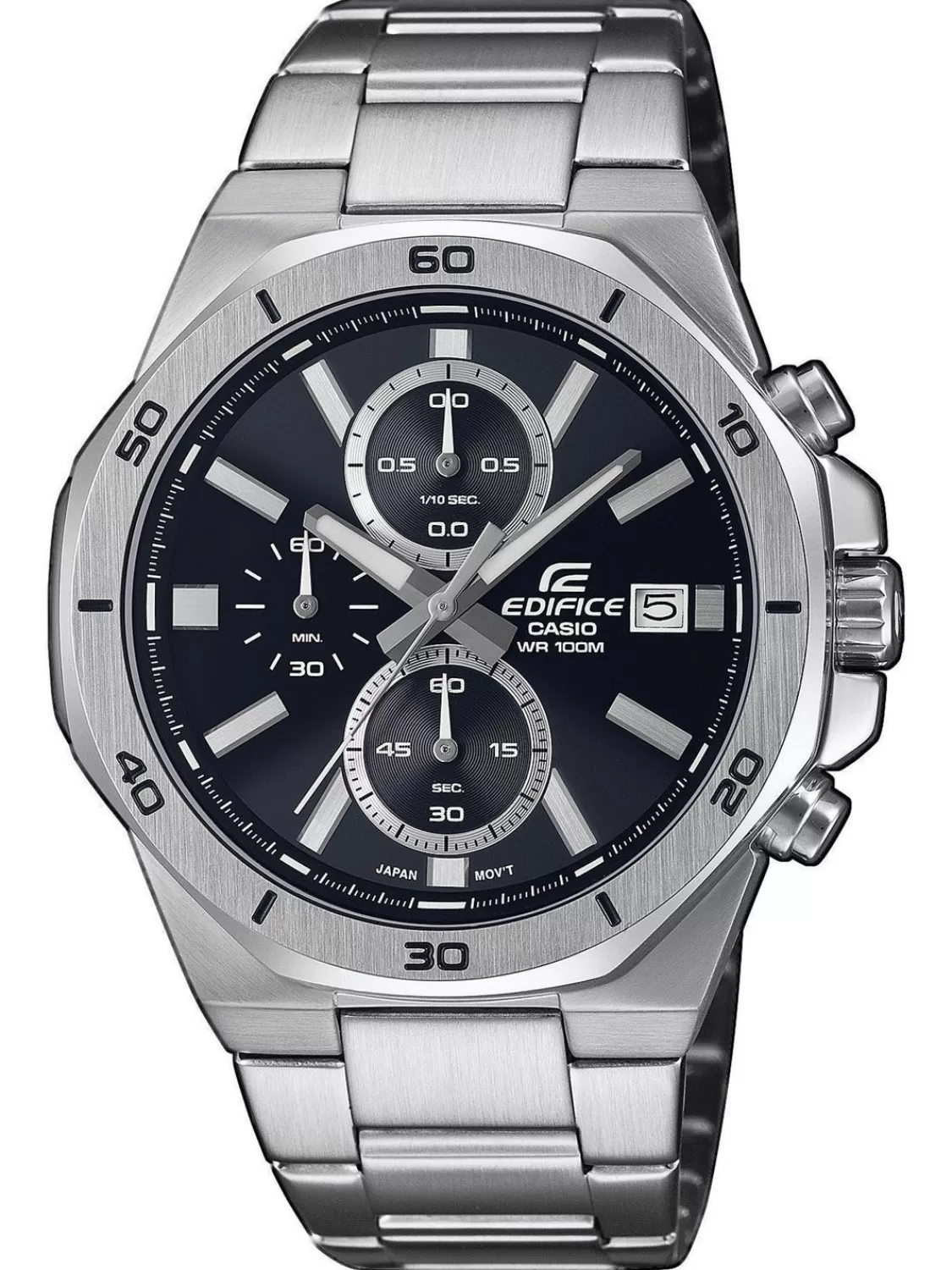 Casio Edifice Herrenuhr Chronograph Stahl/Schwarz | Herrenuhren