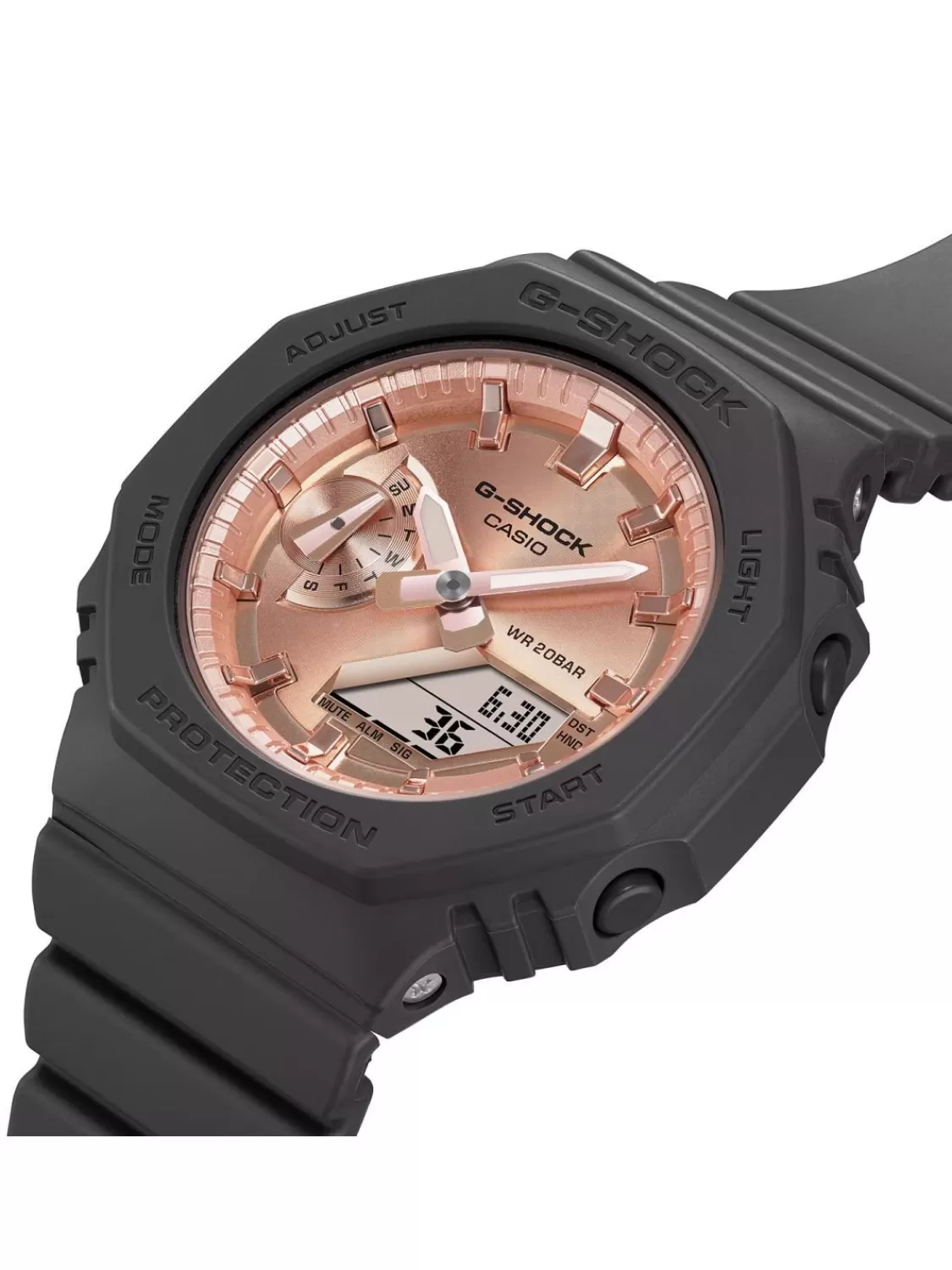 Casio G-Shock Classic Ana-Digi Armbanduhr Grau/Rosefarben | Damenuhren