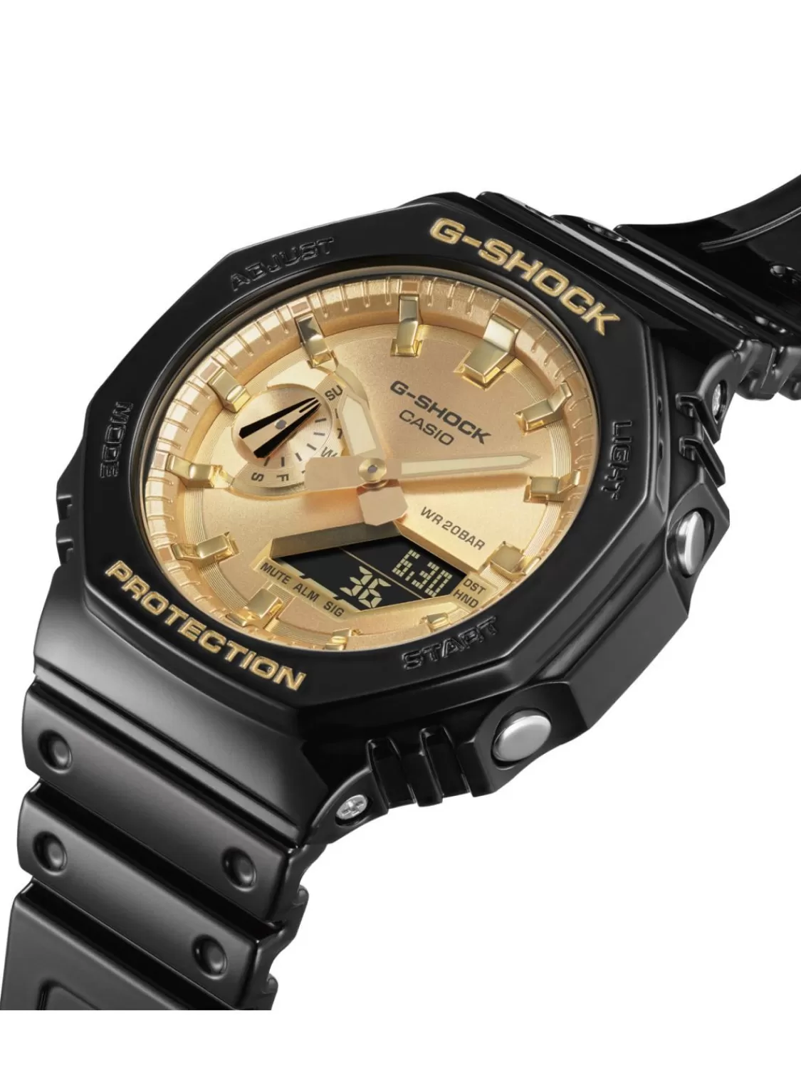 Casio G-Shock Classic Ana-Digi Armbanduhr Schwarz/Goldfarben | Herrenuhren