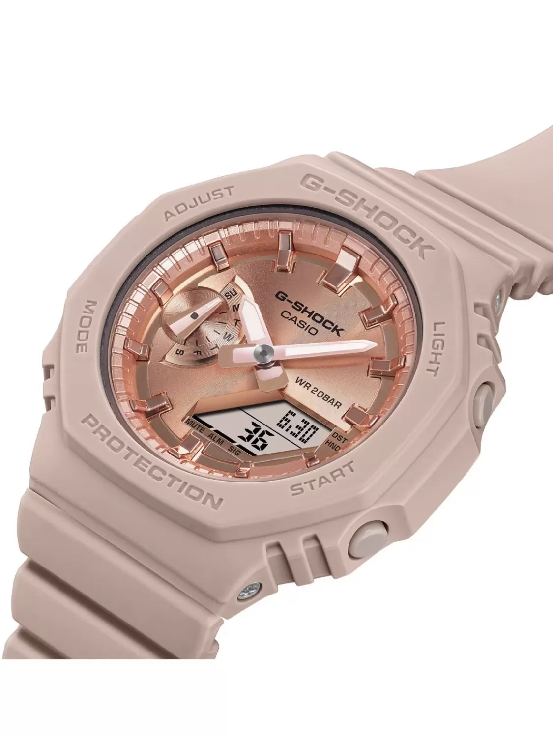 Casio G-Shock Classic Ana-Digi Uhr Sand/Rosefarben | Damenuhren