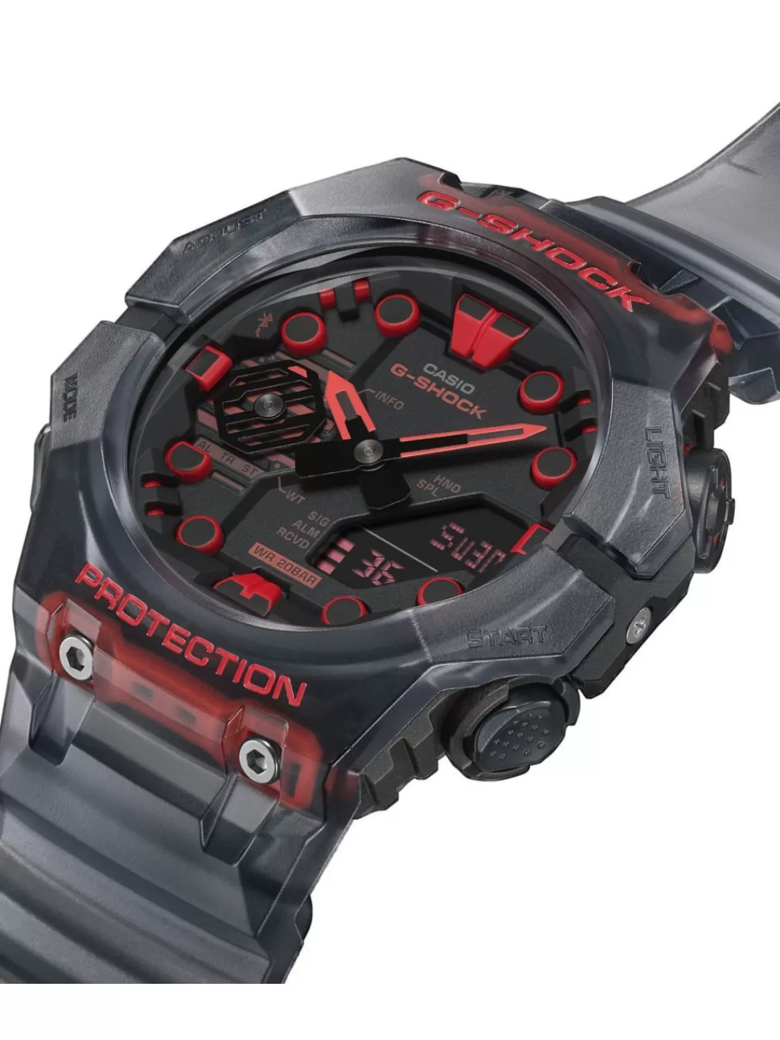 Casio G-Shock Classic Bluetooth Herrenuhr Schwarz/Rot | Herrenuhren