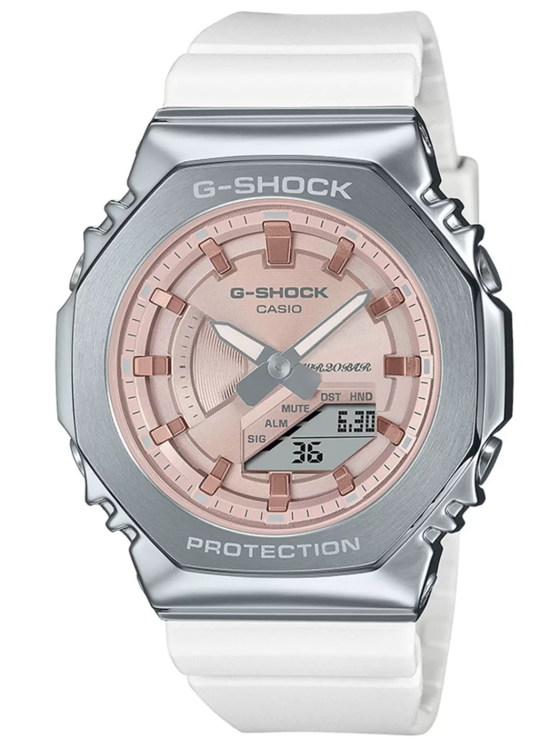 Casio G-Shock Classic Damenuhr Weis/Rosefarben | Damenuhren