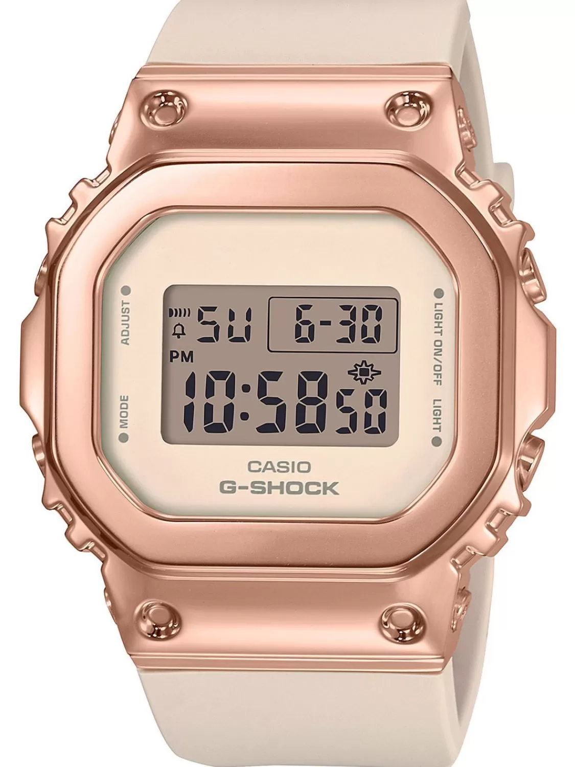 Casio G-Shock Damen-Digitaluhr Beige/Rosegold | Damenuhren