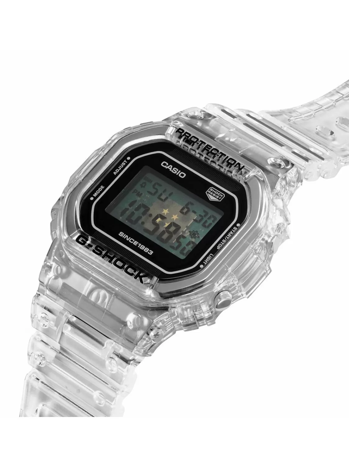 Casio G-Shock Digitaluhr 40Th Anniversary Clear Remix | Herrenuhren