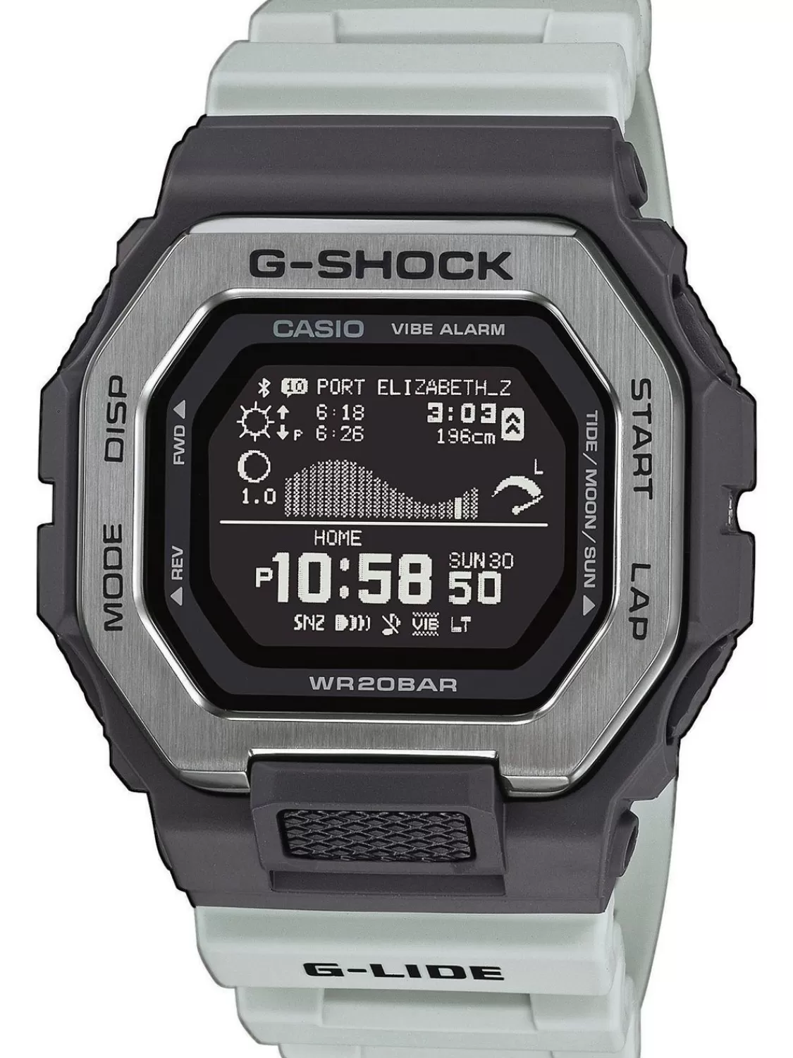 Casio G-Shock G-Lide Digitaluhr Hellgrau/Dunkelgrau | Herrenuhren