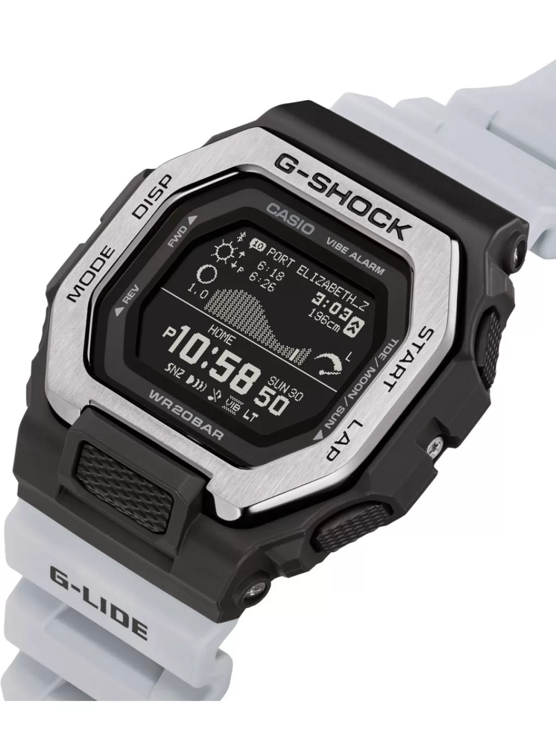 Casio G-Shock G-Lide Digitaluhr Hellgrau/Dunkelgrau | Herrenuhren