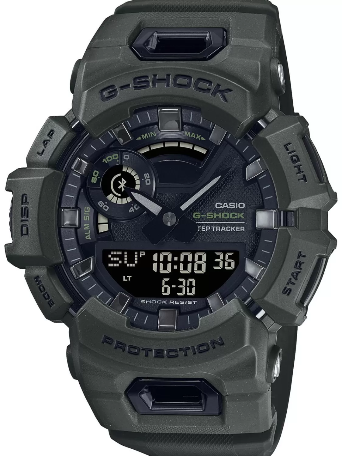 Casio G-Shock G-Squad Anadigi Herrenuhr Khaki | Herrenuhren