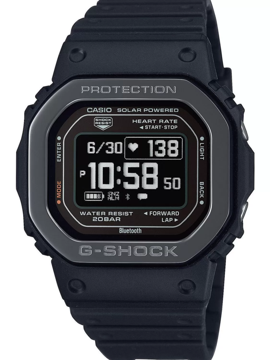 Casio G-Shock G-Squad Digital-Solaruhr Schwarz | Herrenuhren