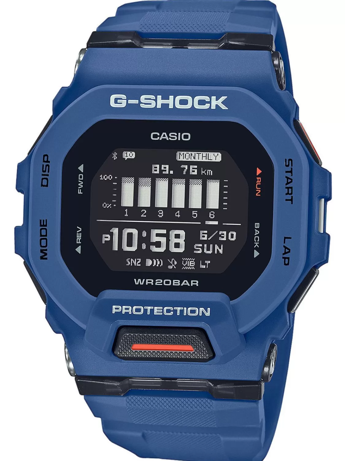 Casio G-Shock G-Squad Digitaluhr Bluetooth Blau | Herrenuhren