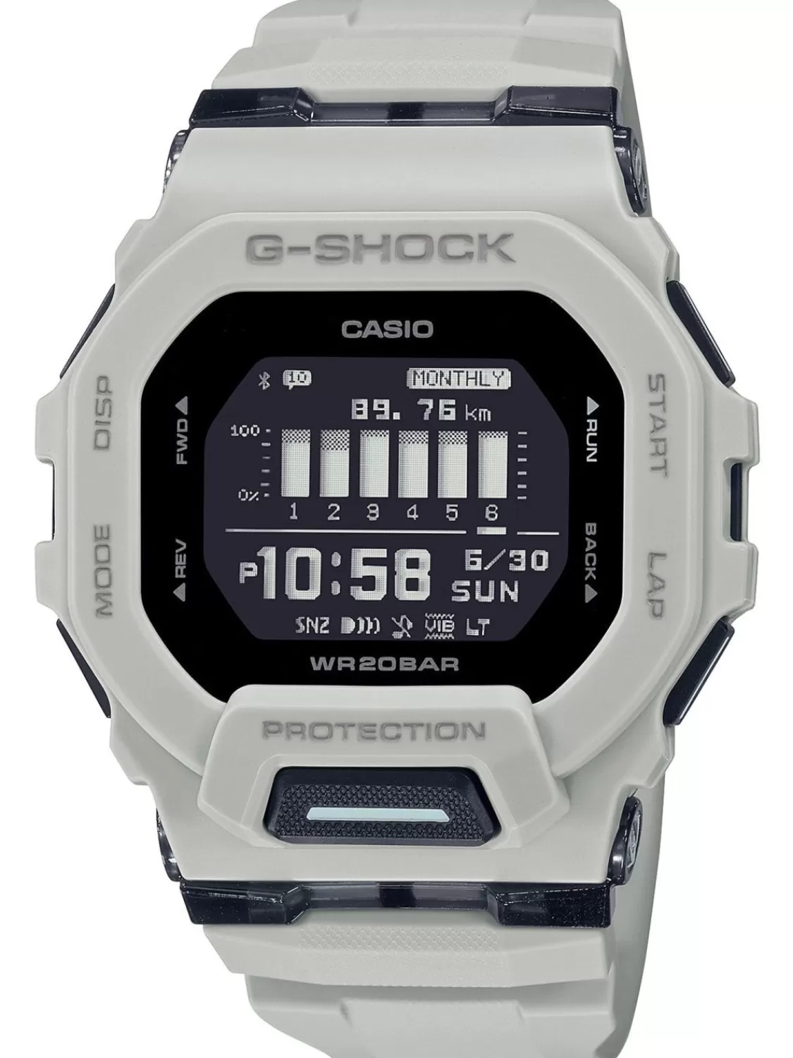 Casio G-Shock G-Squad Digitaluhr Bluetooth Hellbeige | Damenuhren