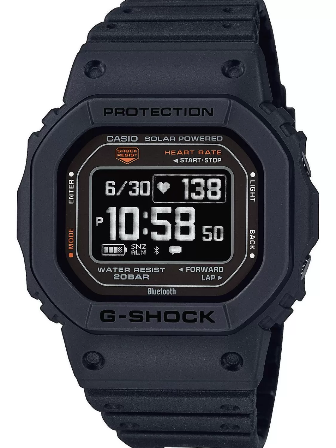 Casio G-Shock G-Squad Digitaluhr Solar Schwarz | Herrenuhren