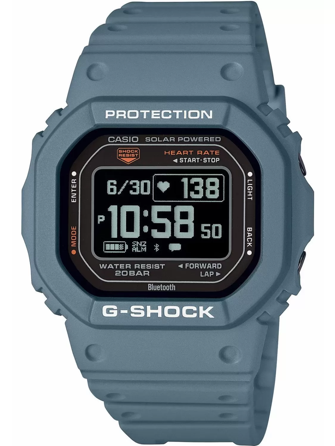 Casio G-Shock G-Squad Solar-Digitaluhr Blaugrau | Herrenuhren