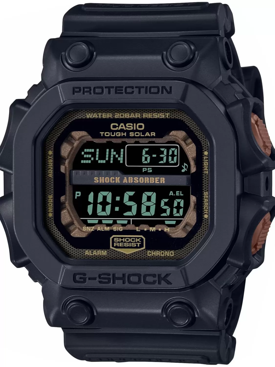 Casio G-Shock Origin Digitaluhr Solar Schwarz/Rostfarben | Herrenuhren