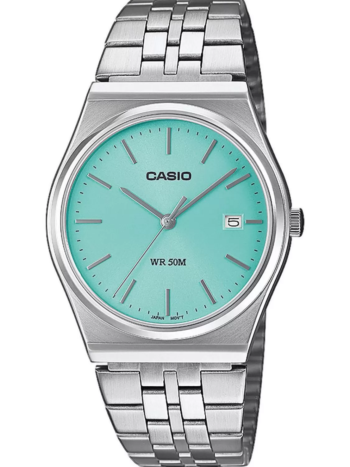 Casio Herrenuhr Quarz Stahl/Turkis | Herrenuhren