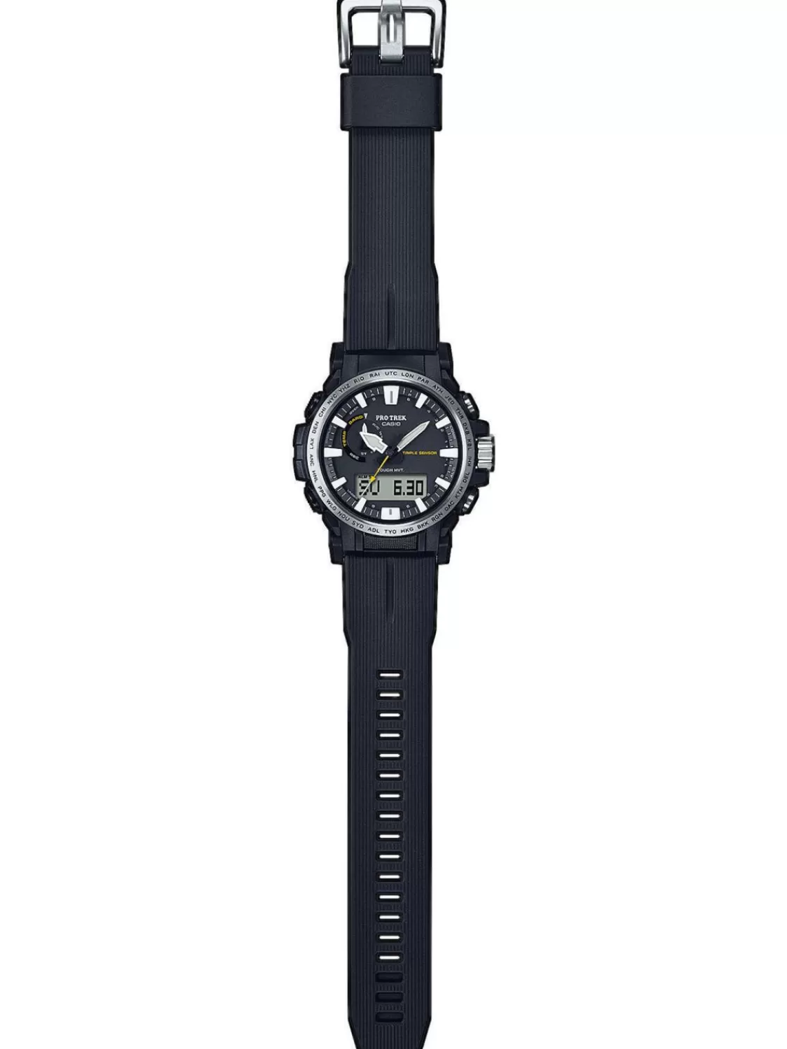 Casio Pro Trek Funk-Solar Herrenuhr Schwarz | Herrenuhren