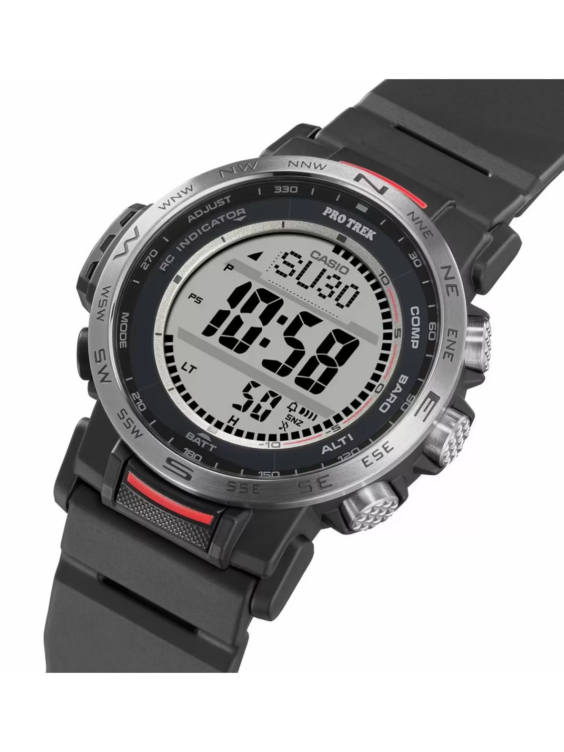 Casio Pro Trek Outdoor Herrenuhr Funk/Solar Schwarz | Herrenuhren