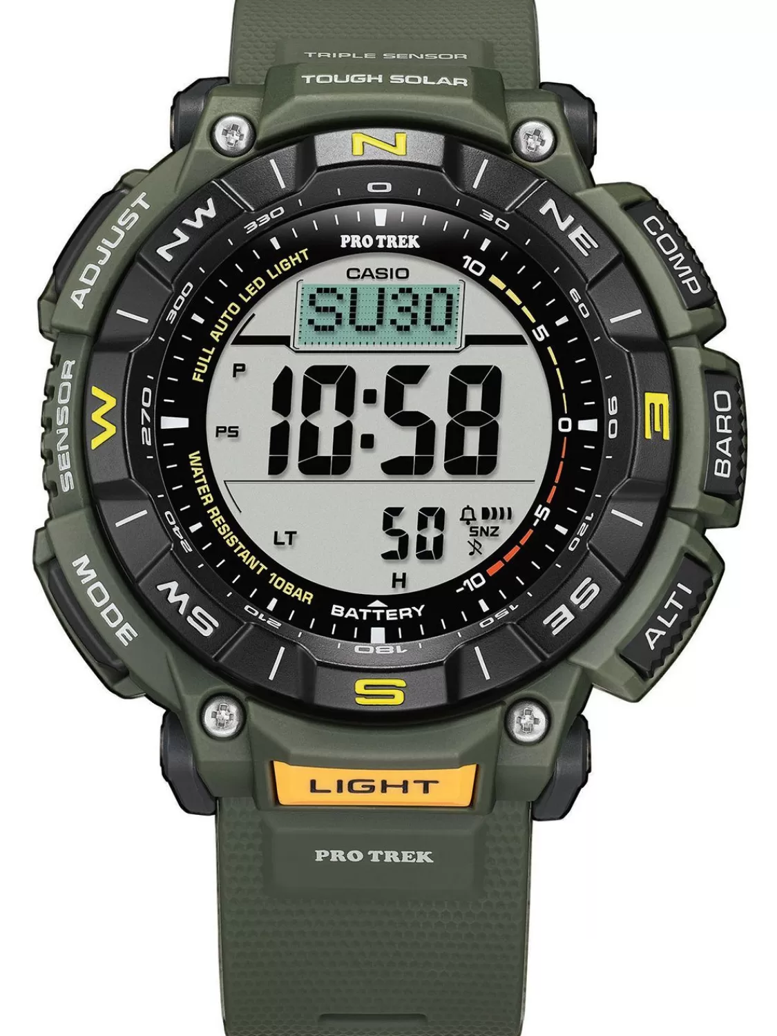 Casio Pro Trek Outdoor Herrenuhr Grun/Schwarz | Herrenuhren