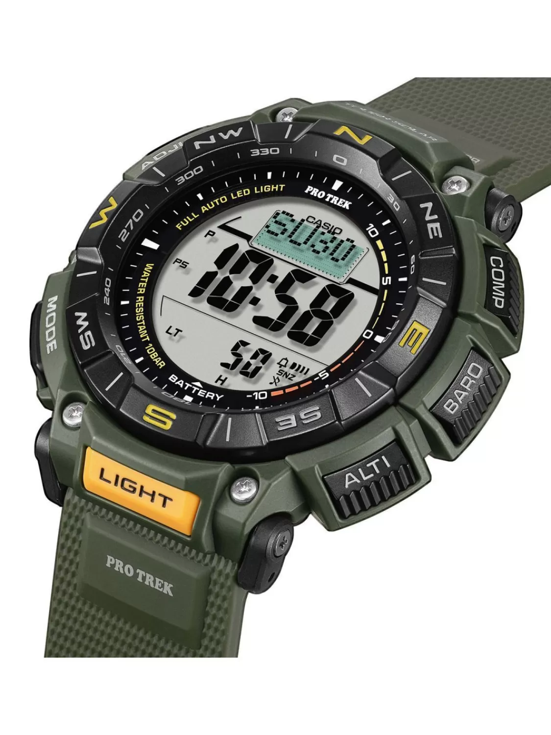 Casio Pro Trek Outdoor Herrenuhr Grun/Schwarz | Herrenuhren