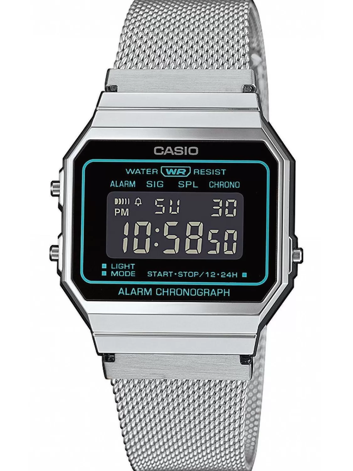 Casio Vintage Damenuhr Stahl/Schwarz | Damenuhren