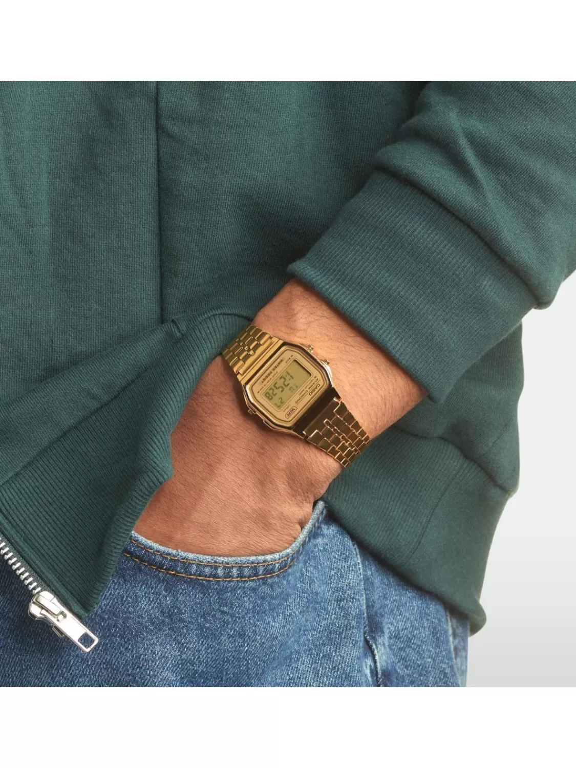 Casio Vintage Digitaluhr Goldfarben | Herrenuhren