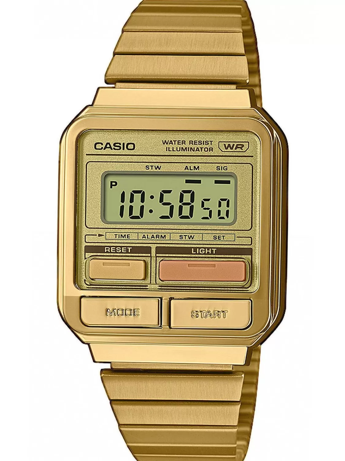 Casio Vintage Digitaluhr In Unisexgrose Goldfarben | Herrenuhren