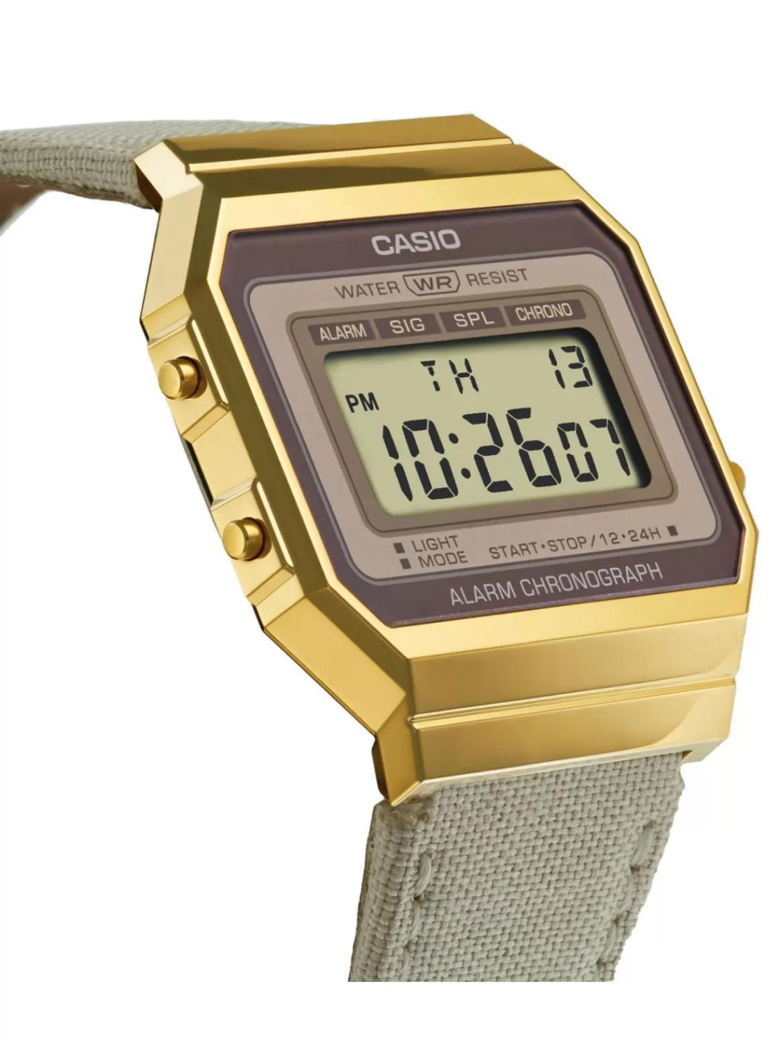 Casio Vintage Iconic Damenuhr Hellgrau/Goldfarben | Damenuhren